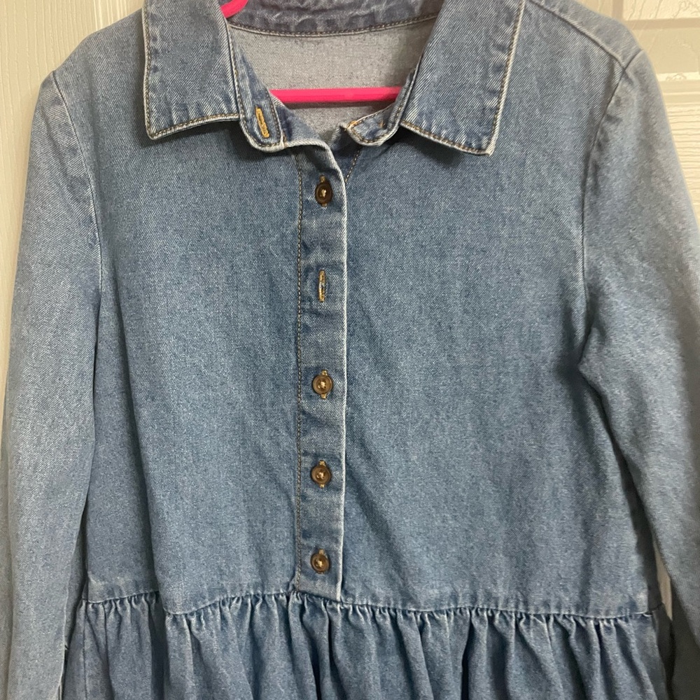 Denim Button-Up Dress - Picture 2 of 4